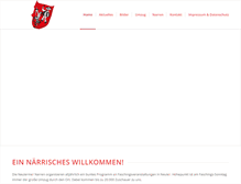 Tablet Screenshot of neulermer-narren.de